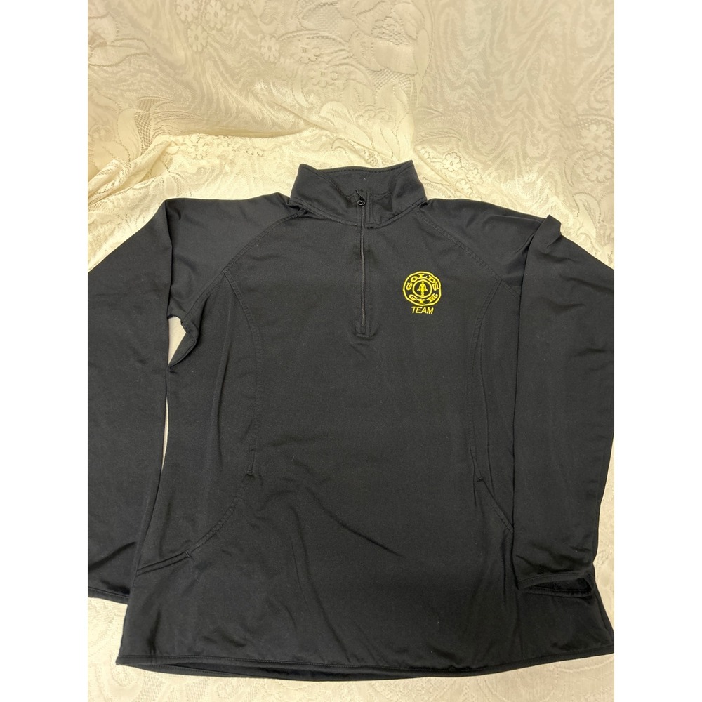Gold's Gym Team Quarter Zip Long Sleeve‎ Pullover Women's Athletic Shirt - Picture 3 of 7